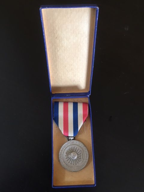 Médaille des cheminots Argent 10 Nice (06)