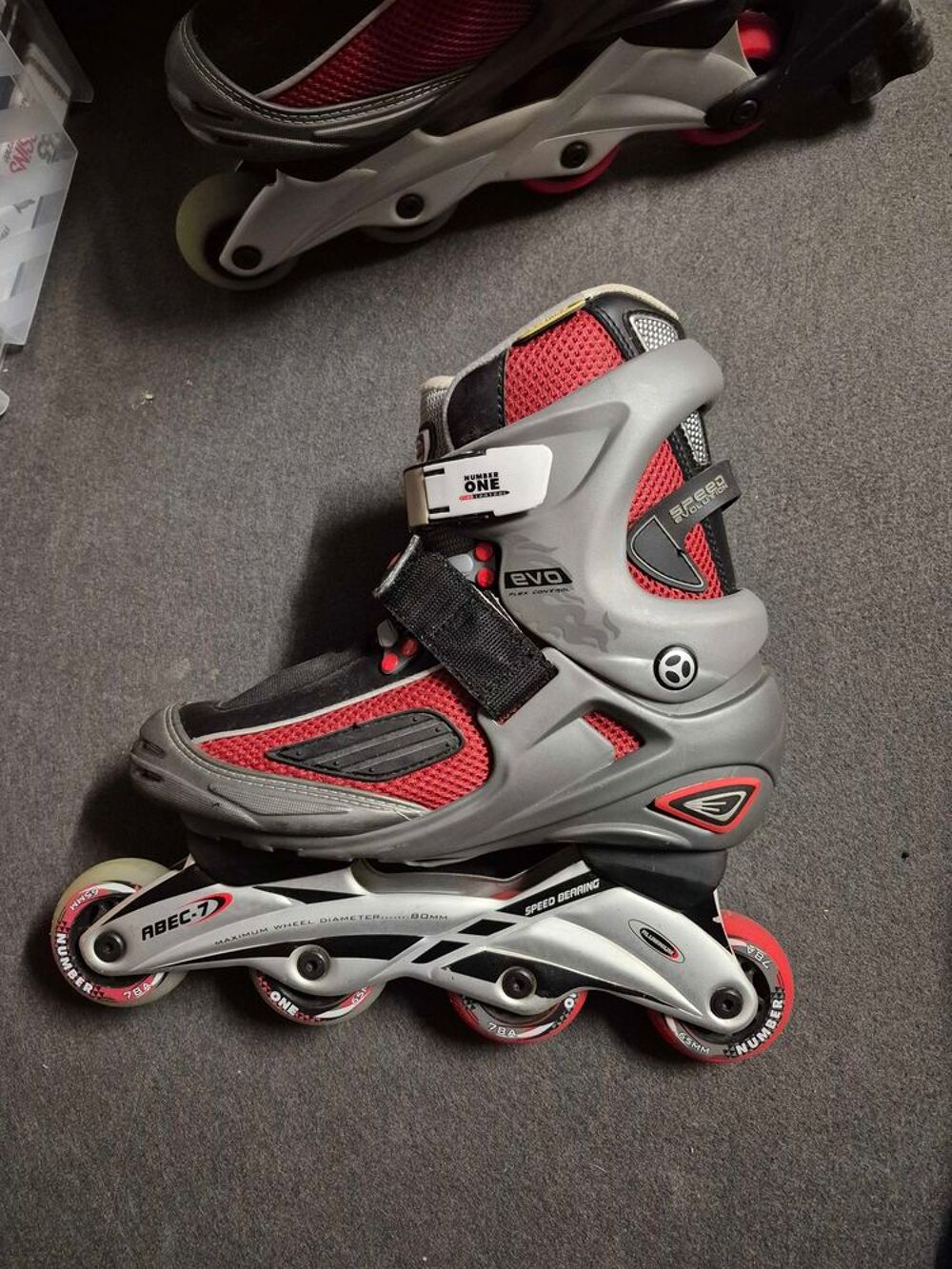 Rollers en ligne &quot;Number One Evo&quot; - Taille 37/38 - Excellente qualit&eacute; Sports