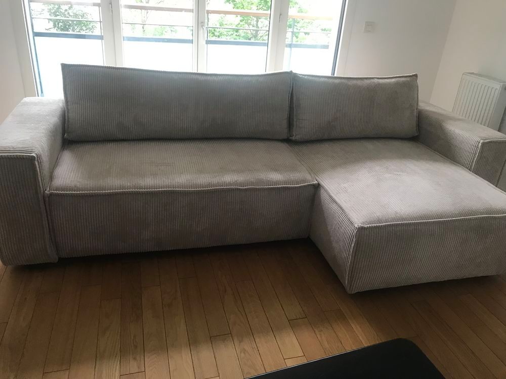 Canap&eacute; d'angle r&eacute;versible convertible coffre NIHAD Meubles