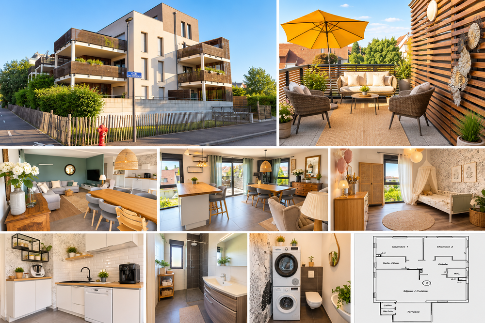 Vente Appartement Appartement 3 pièces traversant avec vue dégagée Mittelhausbergen