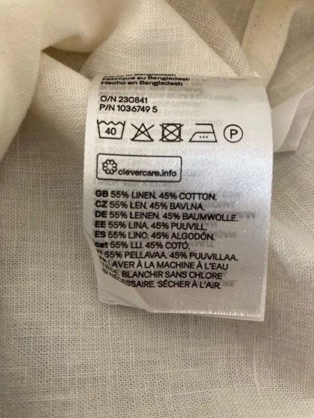 Chemise Homme Sahara Lin &amp; Coton
L/XL &middot;Neuf H&amp;M Vêtements