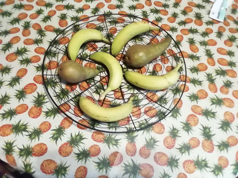 Jolie corbeille &agrave; fruits, d&eacute;co, m&eacute;tal noir Cuisine