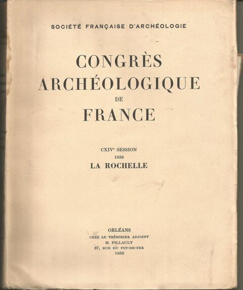 CONGRES ARCHEOLOGIQUE de FRANCE - 1956 - LA ROCHELLE 12 Montauban (82)