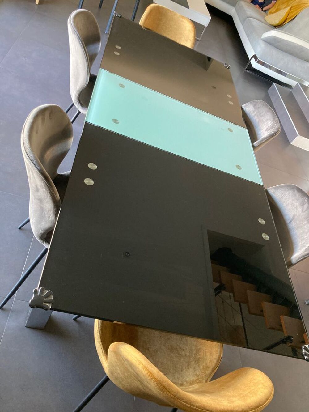 Table en verre contemporaine Meubles