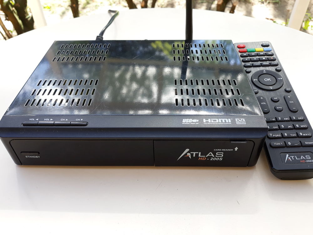 D&eacute;codeur TV Sat Atlas Cristor 200s fonctionne sans carte, Photos/Video/TV