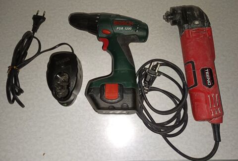 Lot perceuse Bosch chargeur et batterie + multifonctions 60 Courbevoie (92)