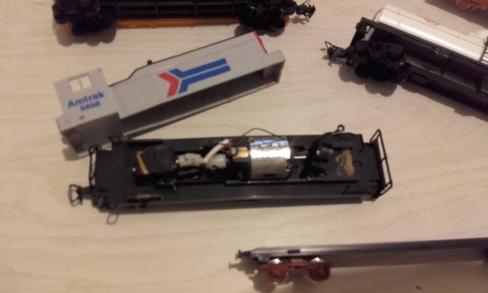 Wagons de train miniature 