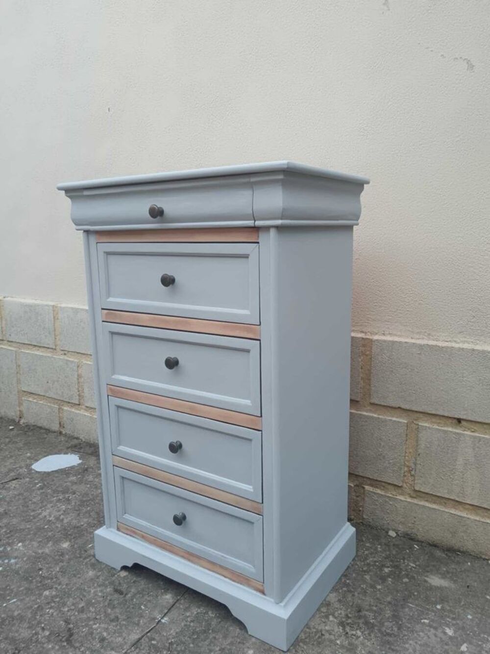 Chiffonnier style Louis Philippe relook&eacute; Meubles