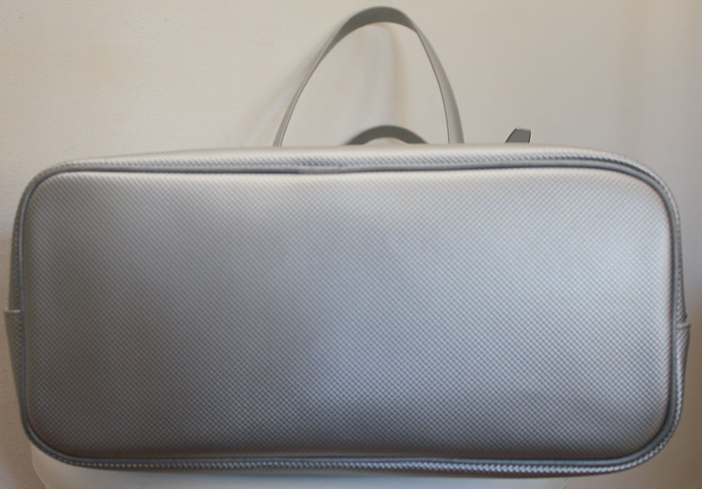 Sac toile et cuir argent LONGCHAMP Maroquinerie