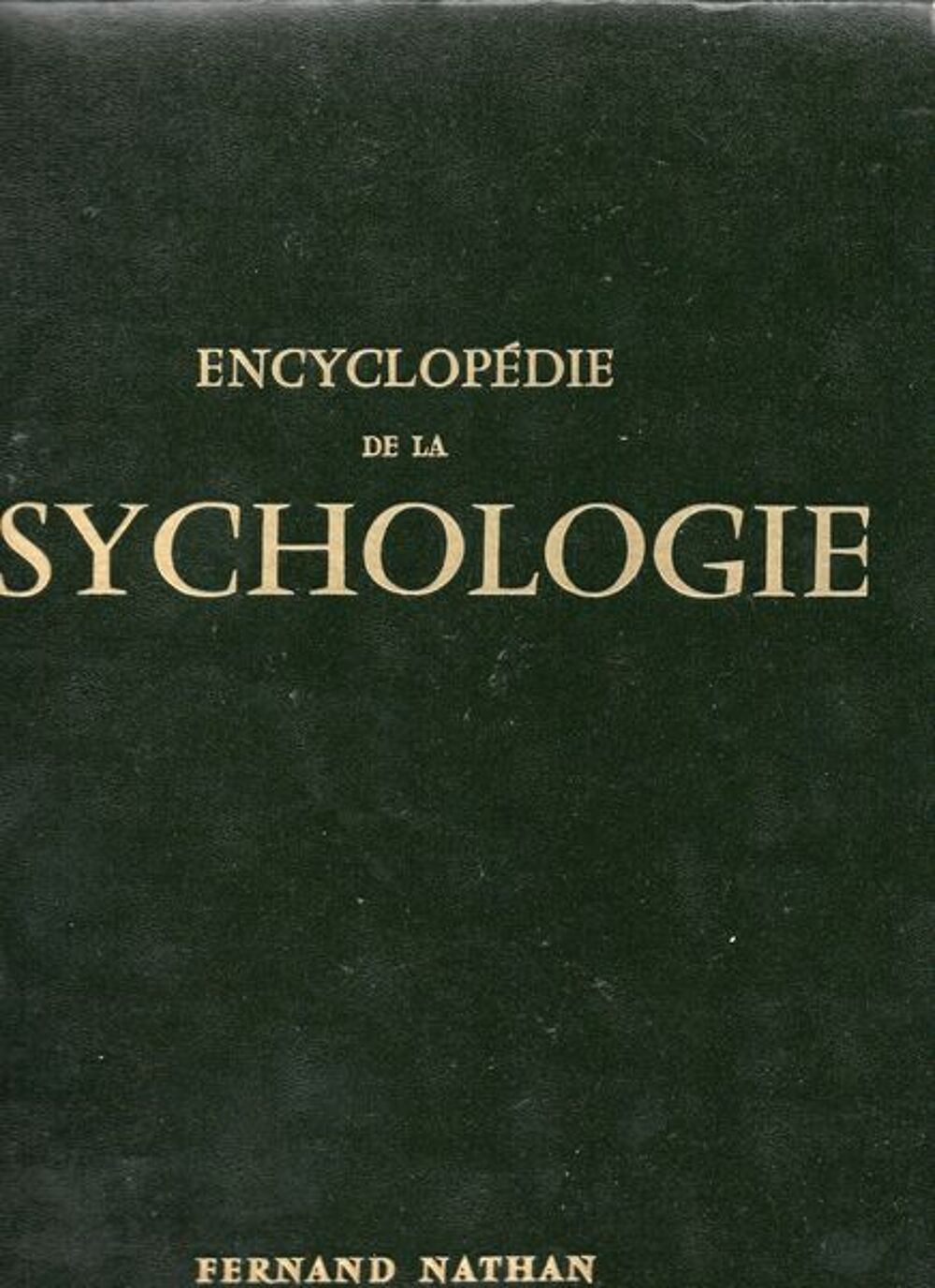  ENCYCLOPEDIE DE LA PSYCHOLOGIE Livres et BD