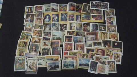 Timbres sur les tableaux oeuvres art 6 Angers (49)