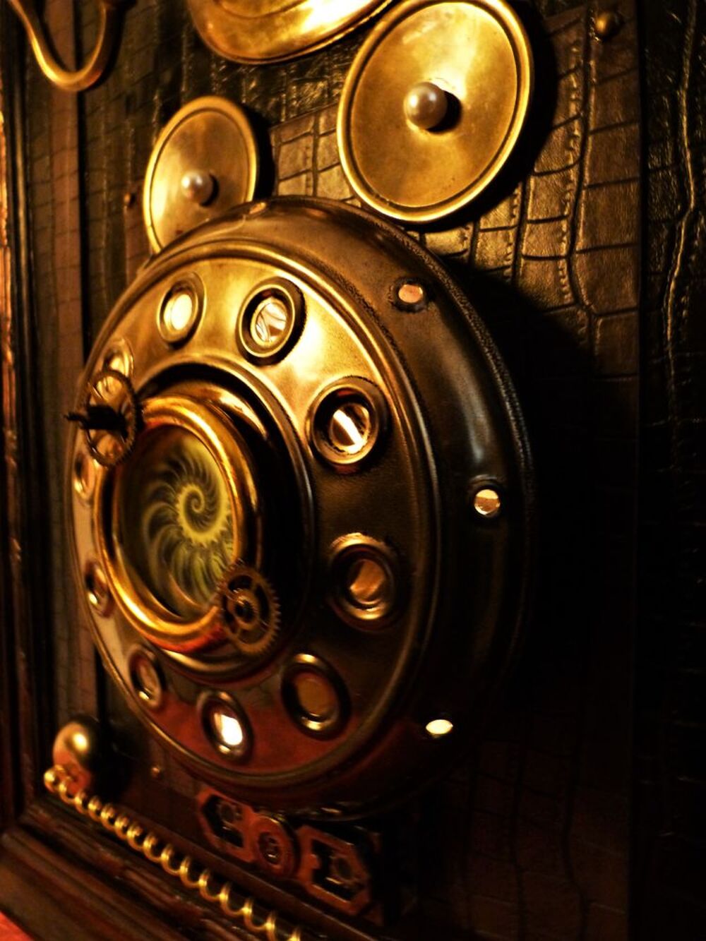 Grand Tableau "LUMINARIUM XIX" Steampunk Décoration