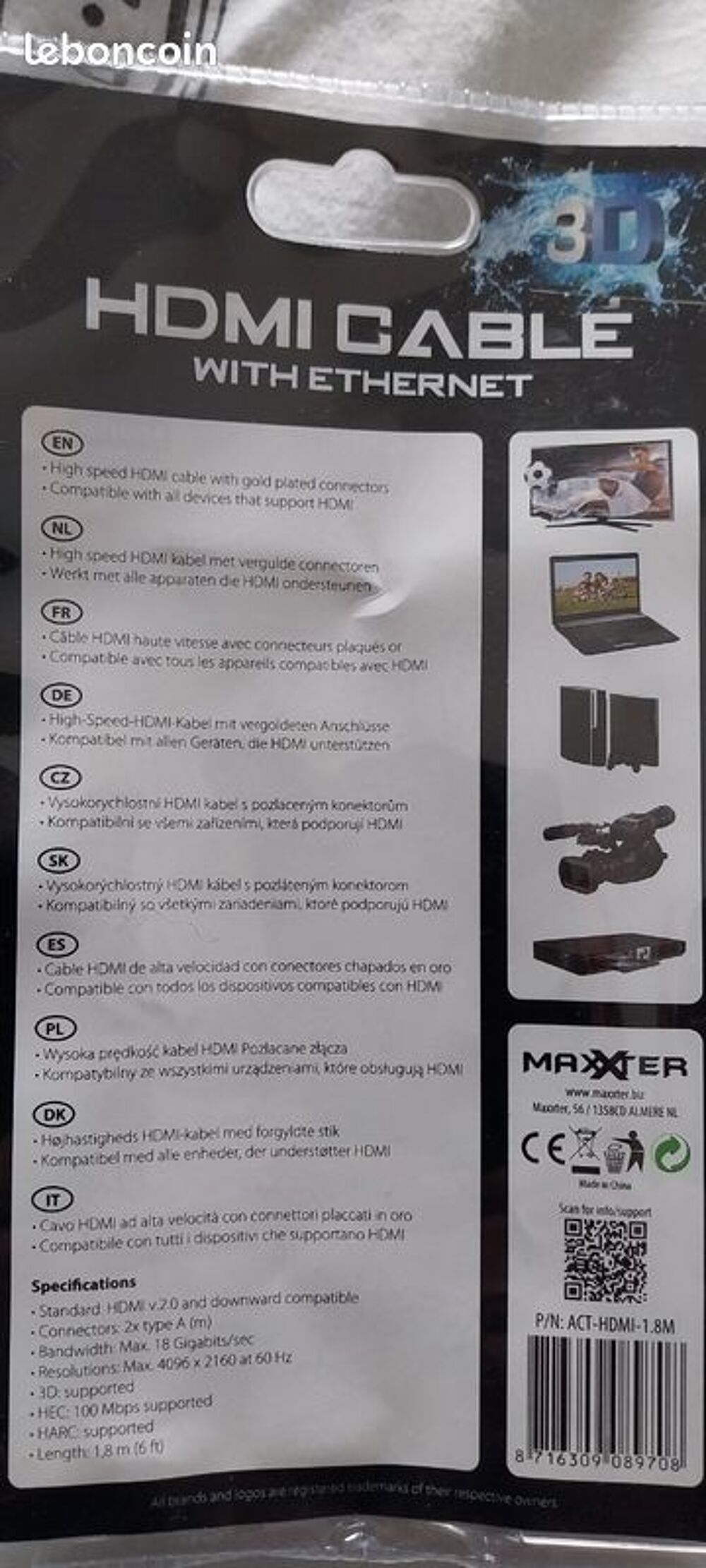 fiche prise hdmi neuves Audio et hifi