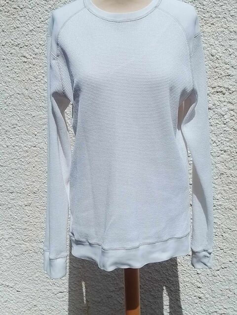 Sweat blanc � col rond en coton pour Homme : Taille L 3 La Fert�-Alais (91)
