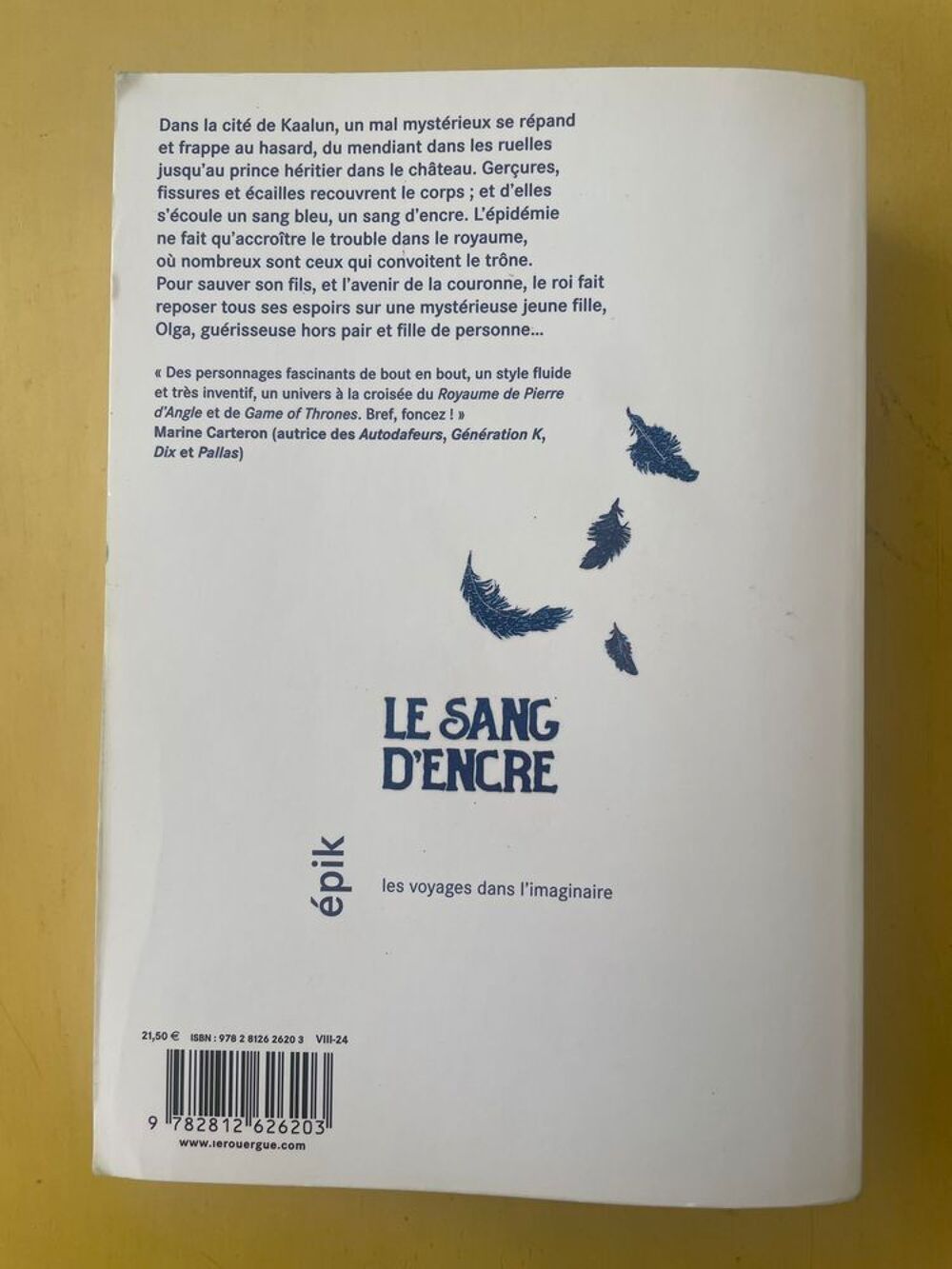 Le Sang D'encre - Tome 1 - Nena Labussi&egrave;re _ Livres et BD