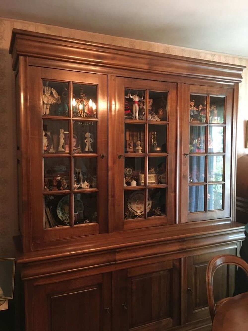 Dessus de vaisselier style Louis Philippe en merisier massif Meubles