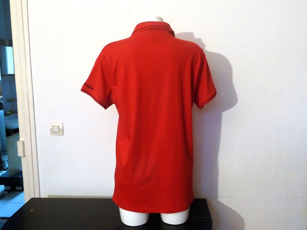 Polo/ Tee Shirt en 100% Coton Rouge- Jean Louis Scherrer Vêtements
