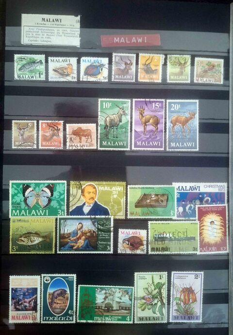 S�rie de timbres de collection de Malawi 10 Gap (05)