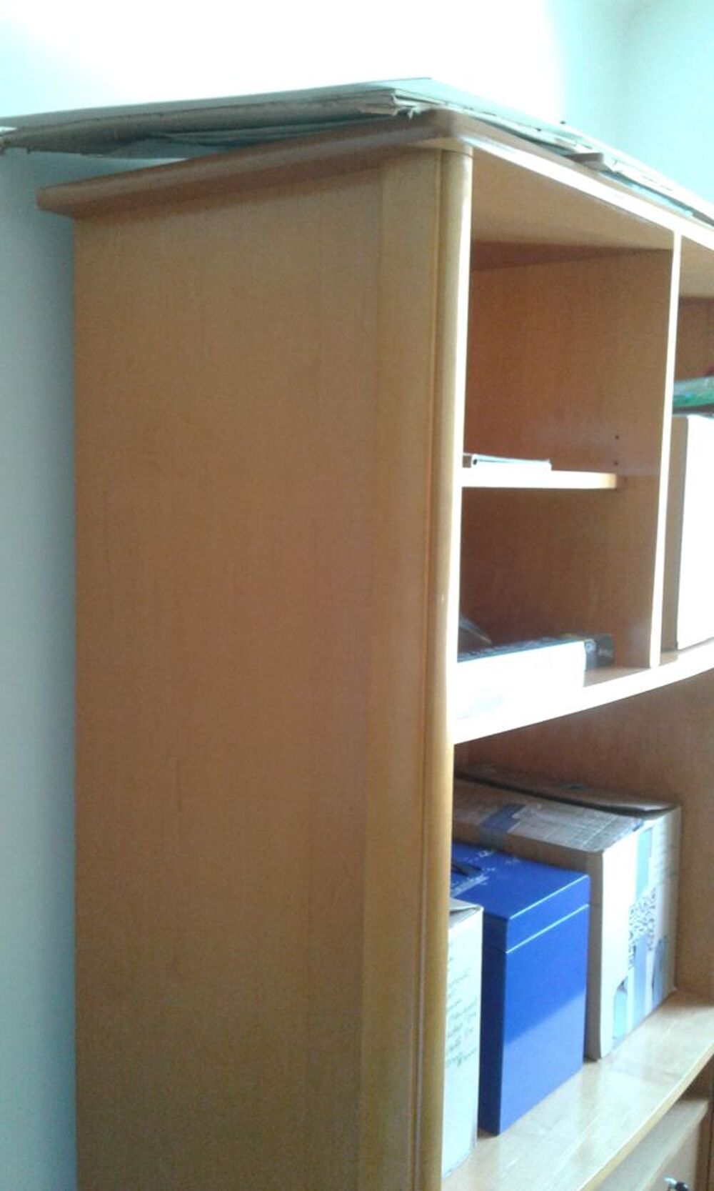 Jolie Bibliotheque/TV en bois clair Meubles