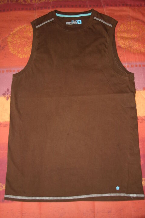 T-shirt sans manche marron 16 ans / 38 Gar�on  MIROTON 2 Tournefeuille (31)