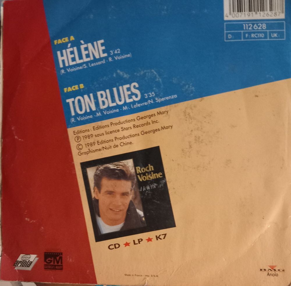 ROCH VOISINE / DISQUE VYNIL 45 TOURS / CD et vinyles