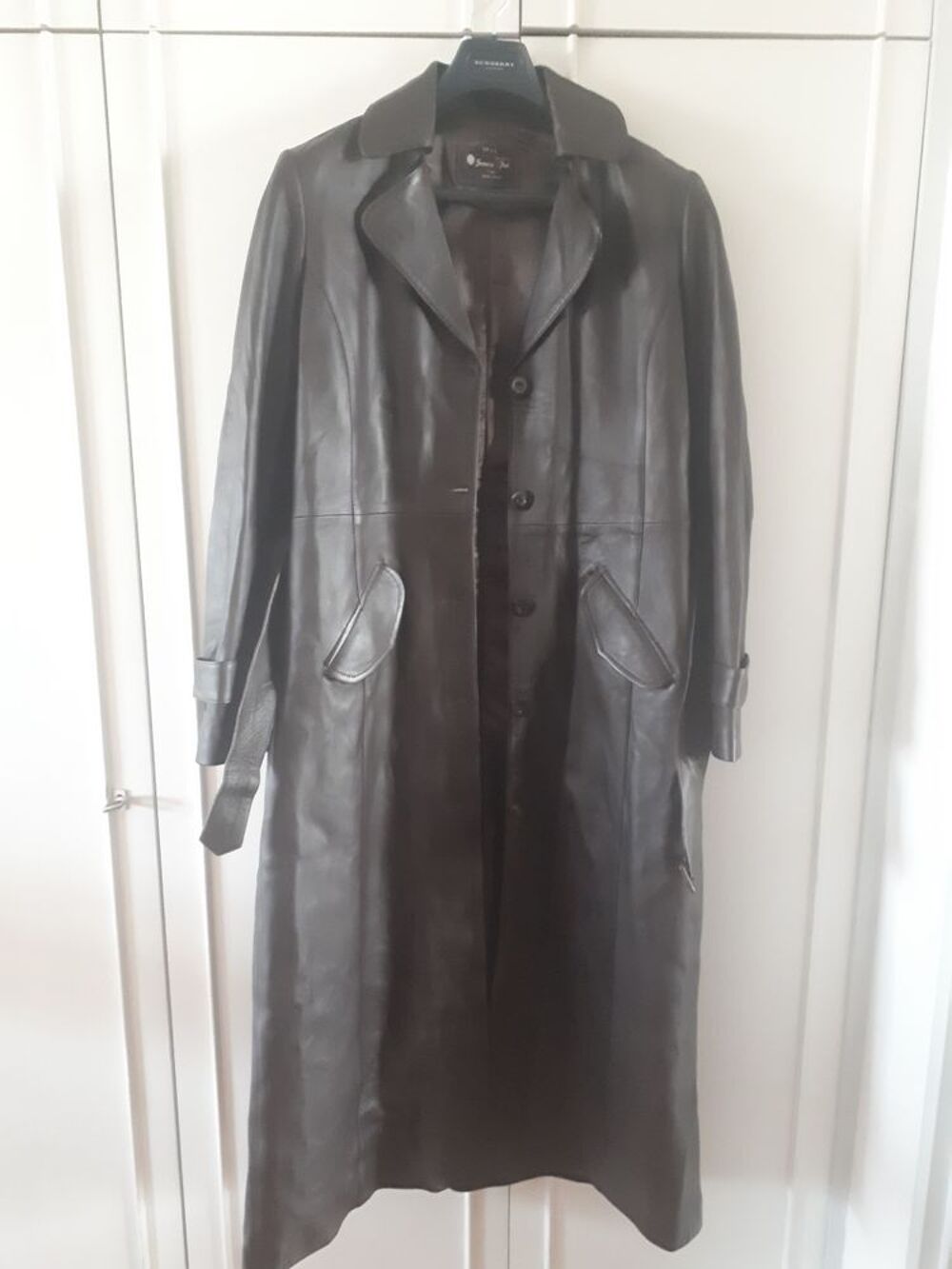 Manteau long en cuir - 40/42 - ETAT IMPECCABLE Vtements