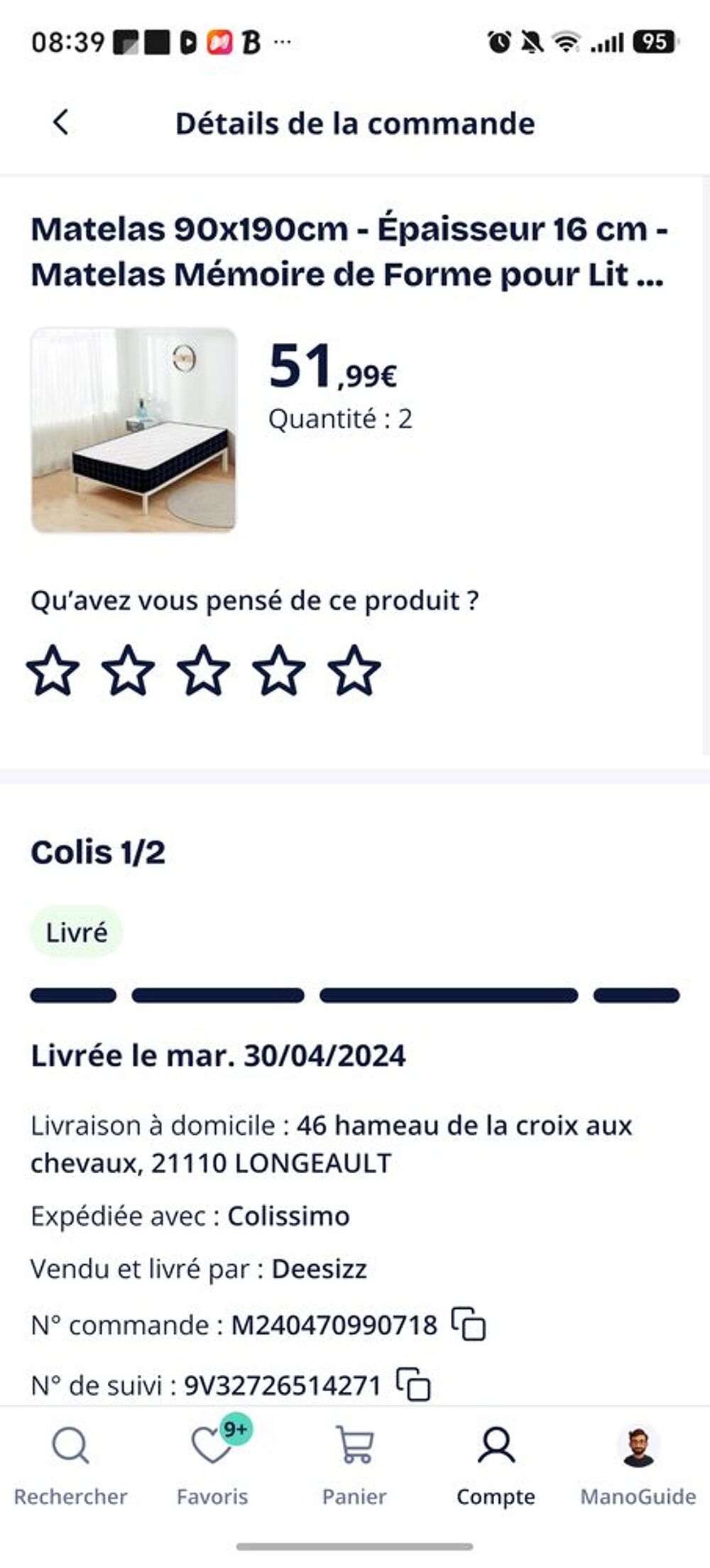 Lit gigogne blanc en pin massif + 2 matelas m&eacute;moire Meubles