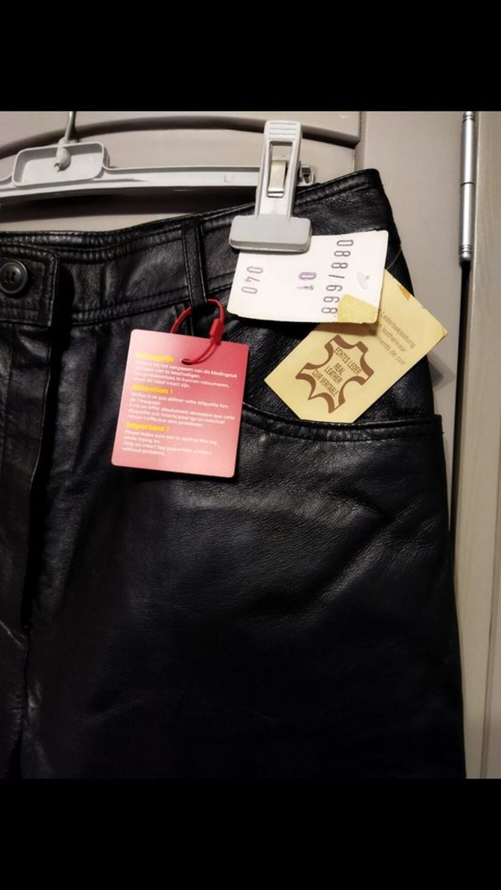 Pantalon cuir 42 neuf Vêtements
