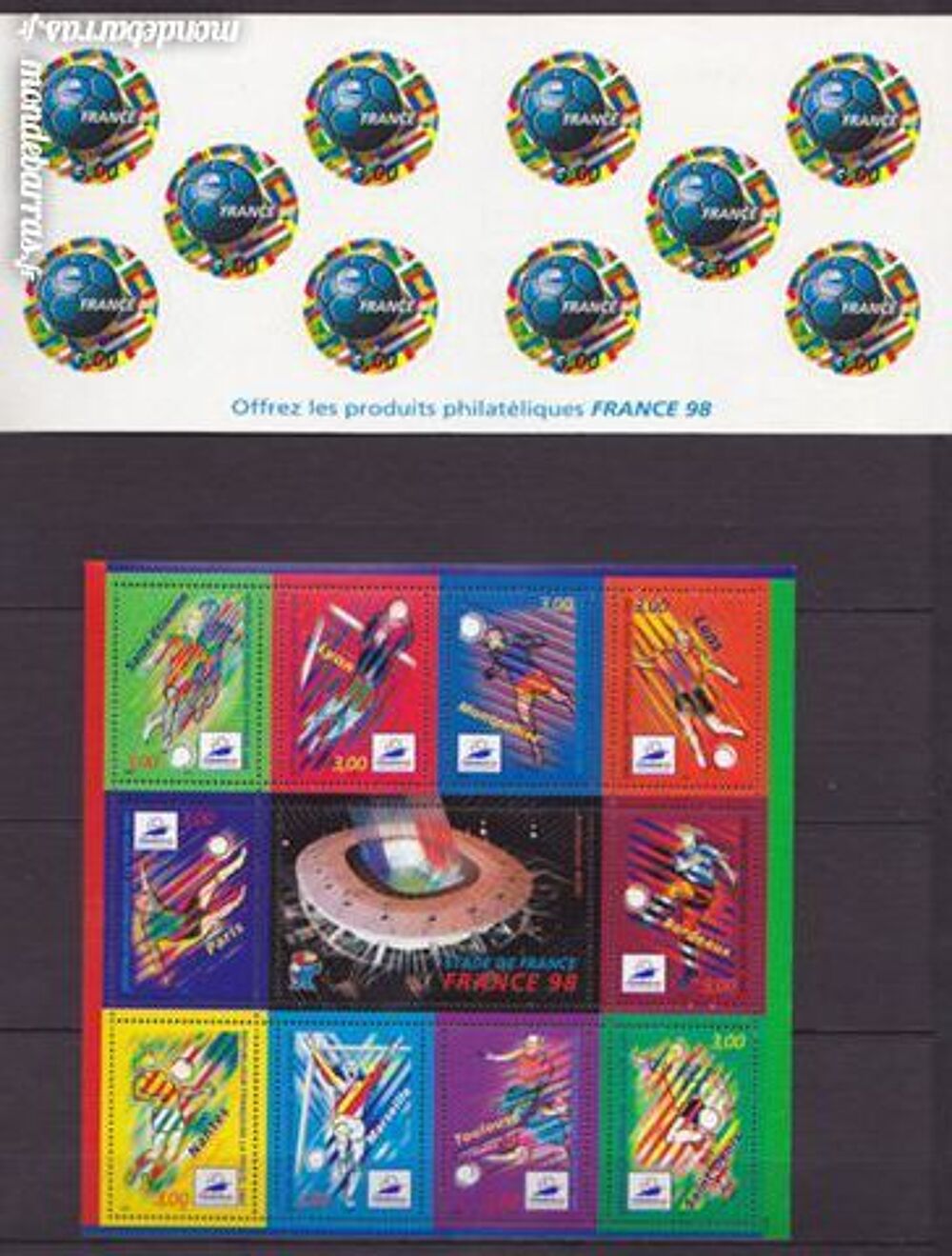 France 1998 timbres poste neufs , Blocs , carnets 