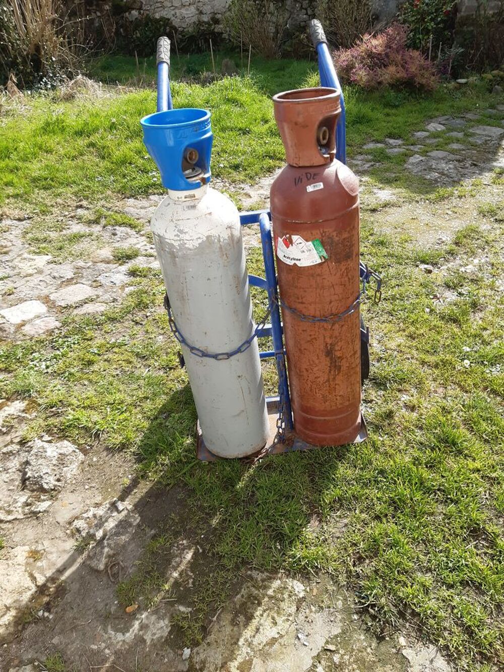  bouteilles pour soudure autogene oxygene Bricolage