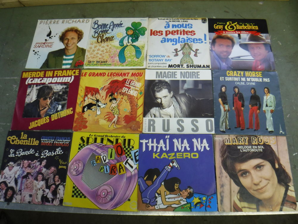 Vinyles disques 45T - Vari&eacute;t&eacute;s Fran&ccedil;aises. (61 &agrave; 84) CD et vinyles