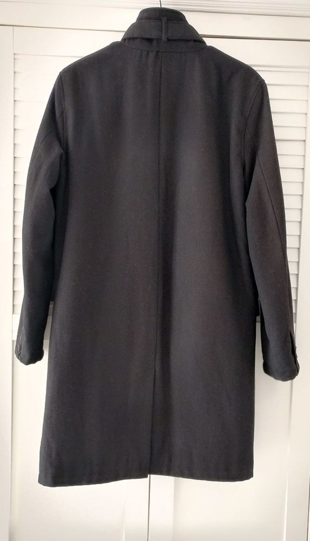 Manteau Homme Ajust&eacute; en Laine M&eacute;lang&eacute;e en Fibres Durables Vêtements