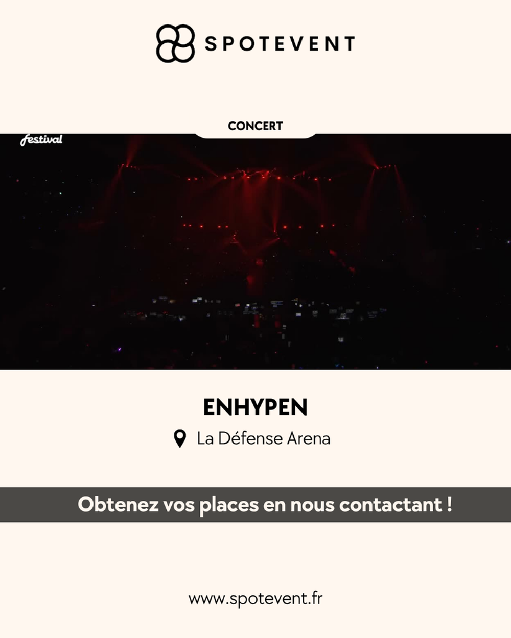 Enhypen - Acc&egrave;s Billetterie