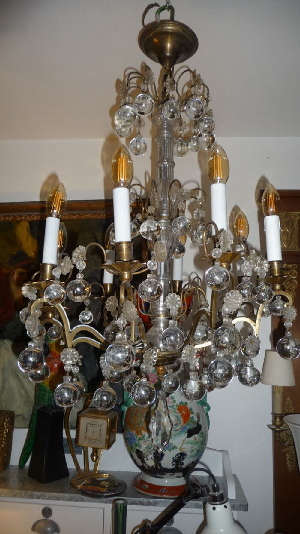 lustre pampilles Décoration