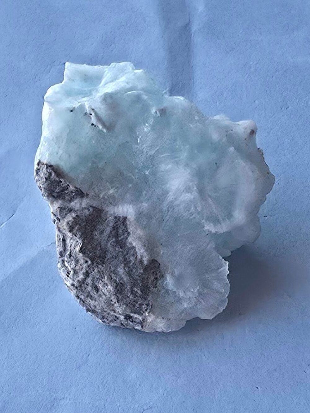 Sp&eacute;cimen H&eacute;mimorphite Bleut&eacute;e Etoil&eacute;e-RDC 21g 