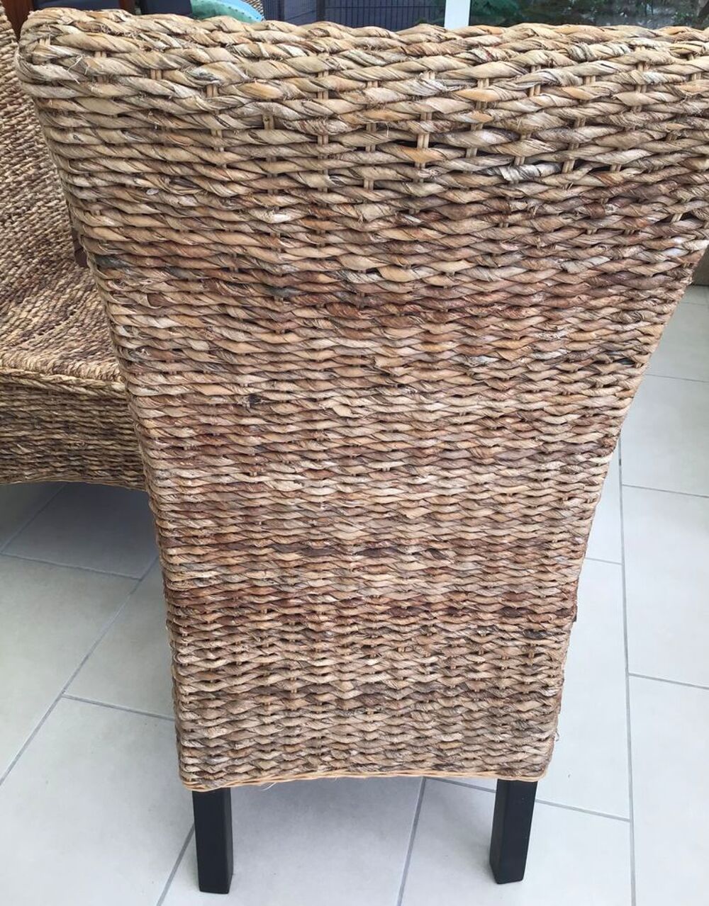 Lot de 5 chaises en bananier &agrave; prendre sur place Meubles