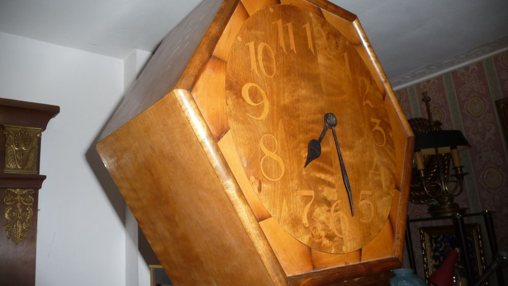 Horloge de Parquet de Mj&ouml;lby Intarsia, 1930 Décoration