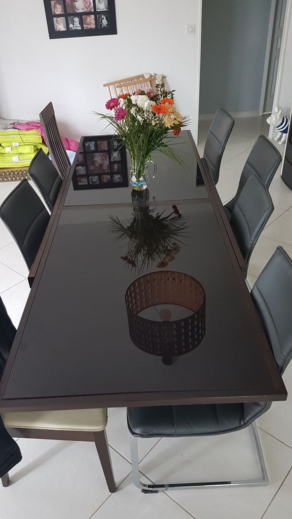 Table crozatier pliable verre incassable plier 1m20 d&eacute;plier Meubles