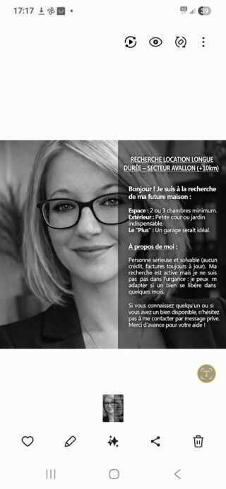  Maison � louer 5 pi�ces 80 m� Avallon