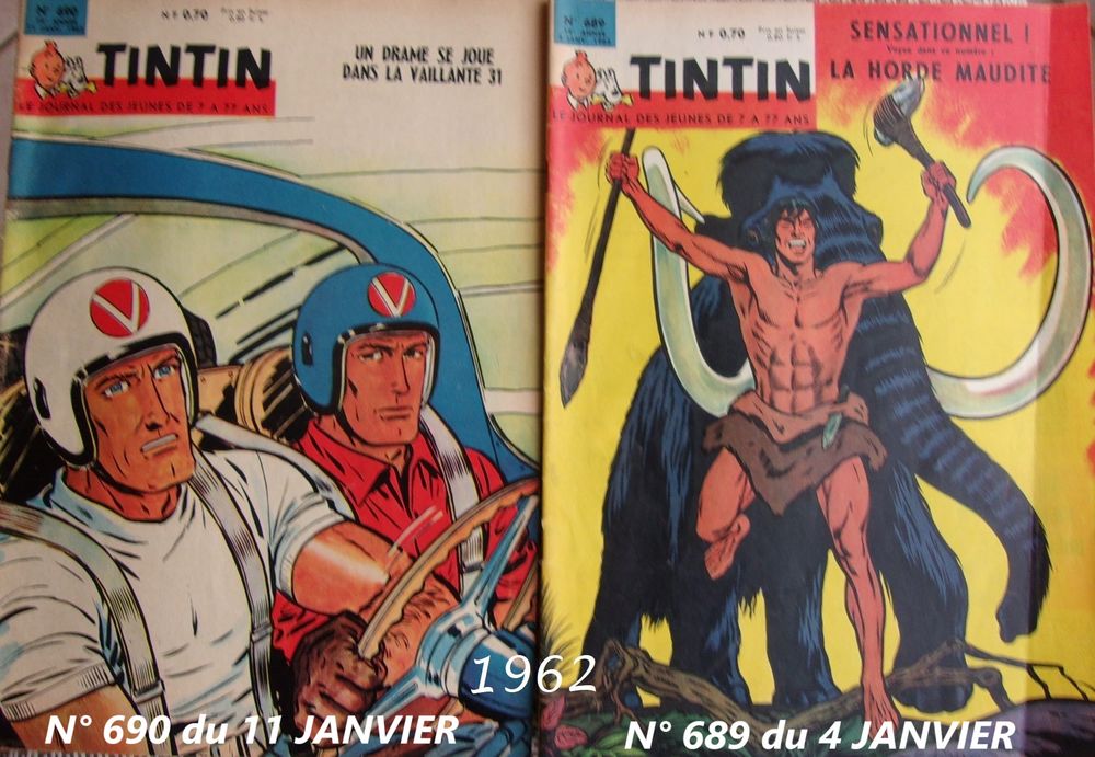 Le journal de TINTIN de 1956 &agrave; 1962 Livres et BD