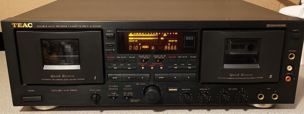 TEAC W-6000R, Platine double cassette Audio et hifi