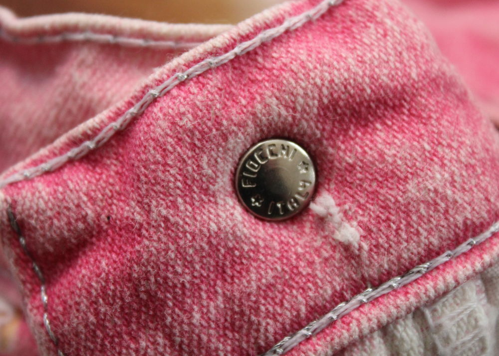 Pantalon rose gerbera ROBERTO CAVALLI 
T.S ou 36 Fr Vtements