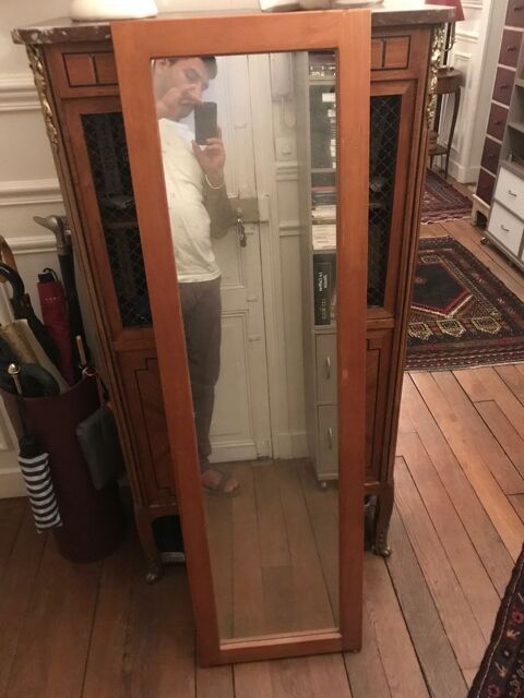 Miroir cadre en ch�ne vintage 70 Ivry-sur-Seine (94)