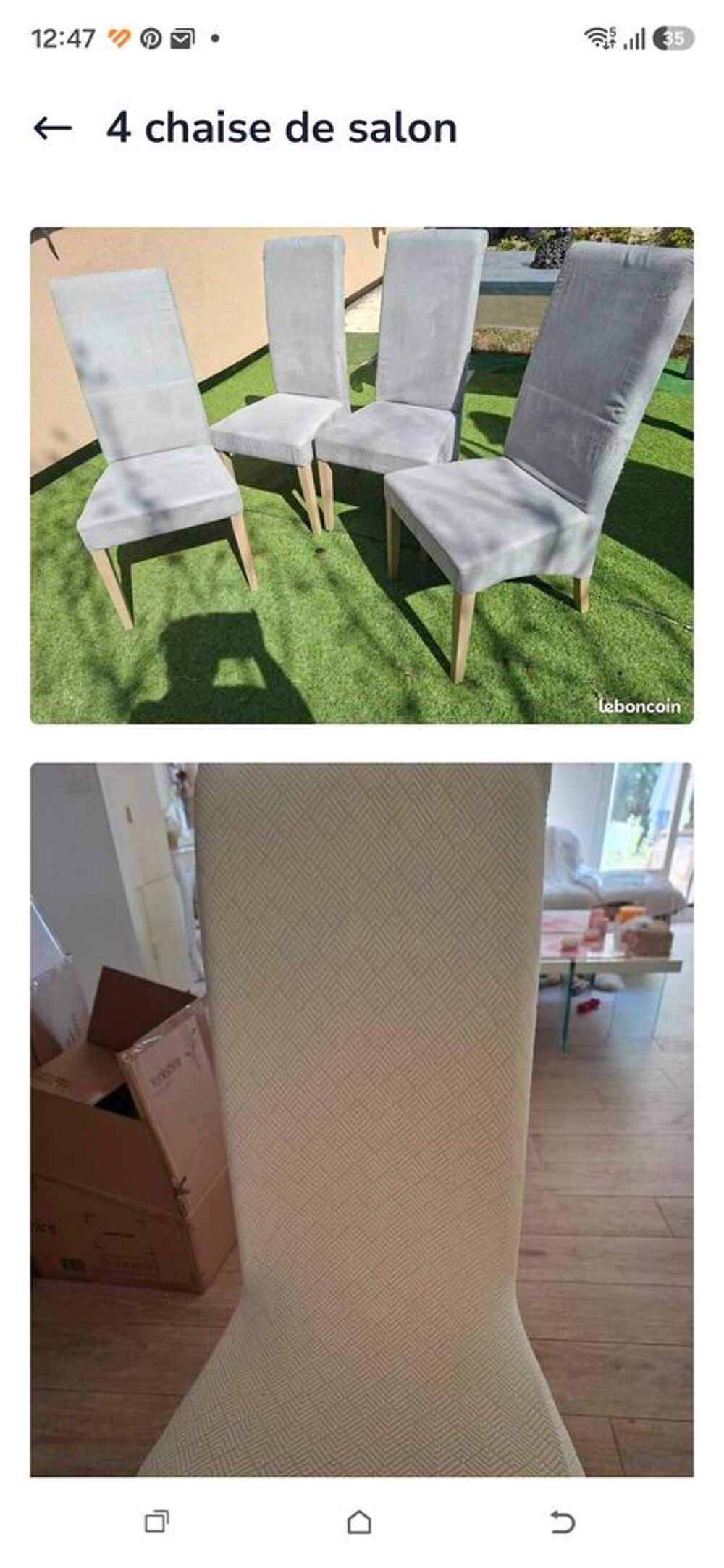 4 chaises Meubles