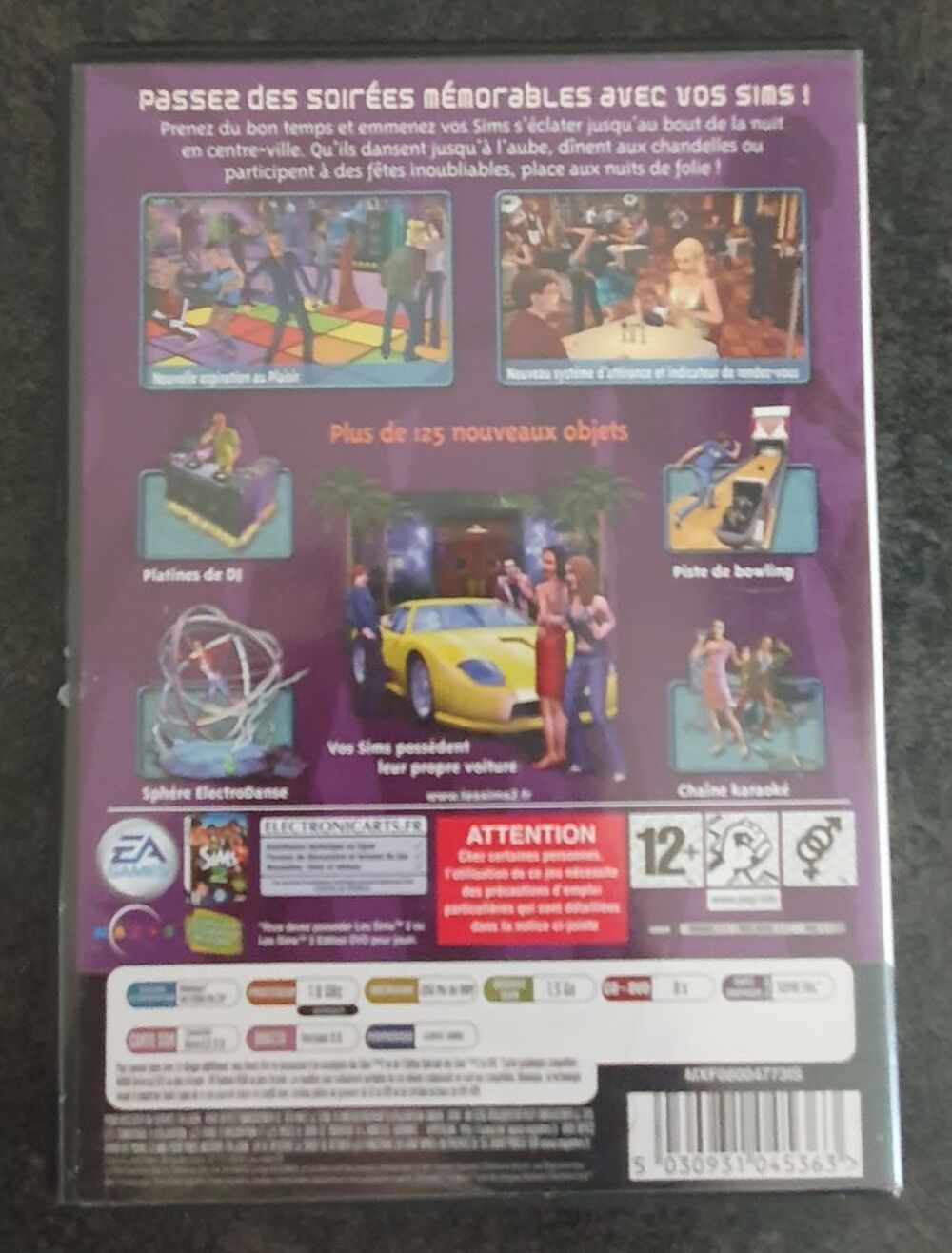 CD-ROM Les Sims 2 Nuits de folie Consoles et jeux vidéos
