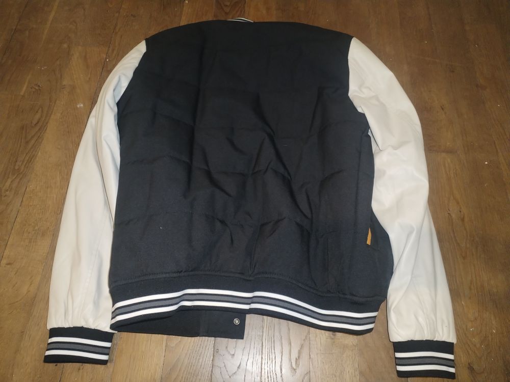 Blouson homme ZARA manches simili cuir Vêtements