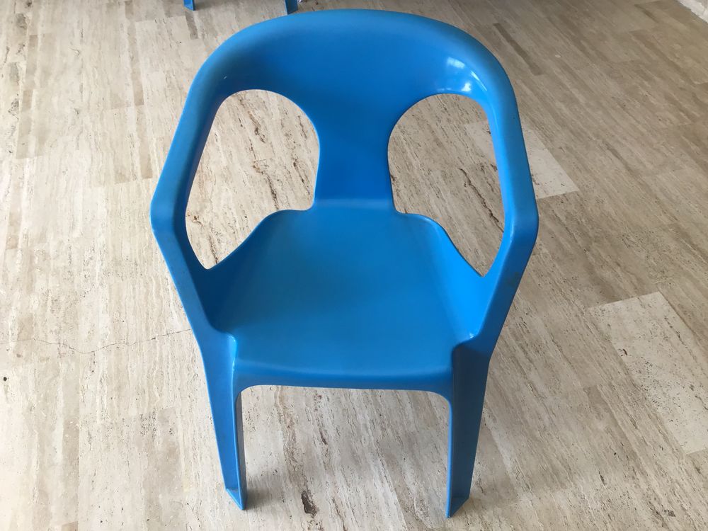 Lot de 4 chaises de jardin en plastique Jardin