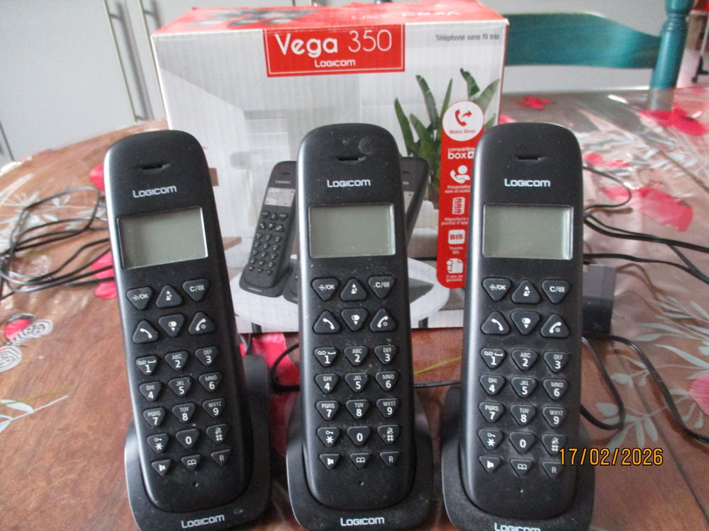 T&Eacute;L&Eacute;PHONE FIXE 3 POSTES LOGICOM V&Eacute;GA 350 Téléphones et tablettes