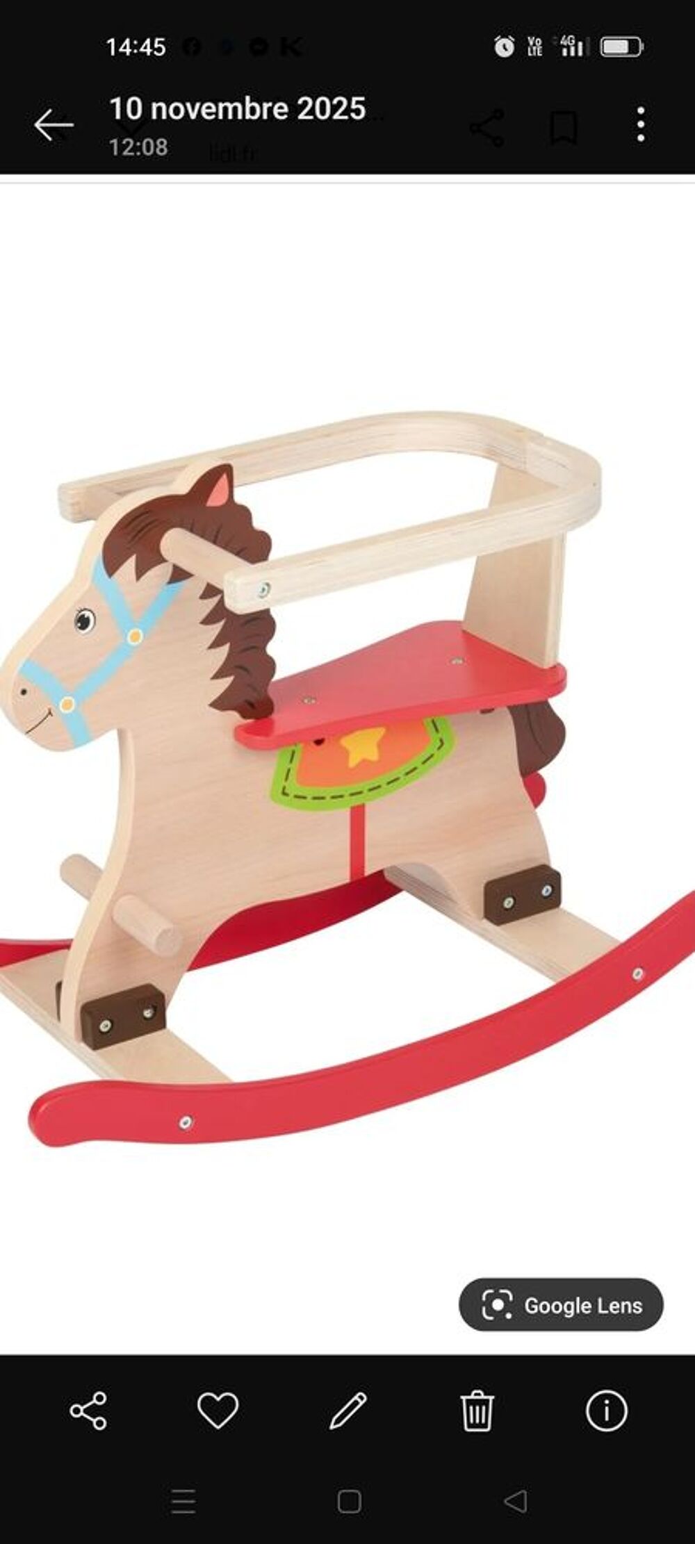Cheval a bascule bois Jeux / jouets