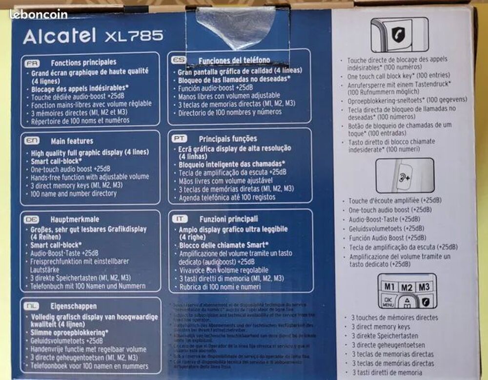 Telephone fixe Alcatel XL785 Téléphones et tablettes